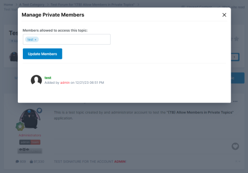 More information about "(TB) Allow Members in Private Topics"